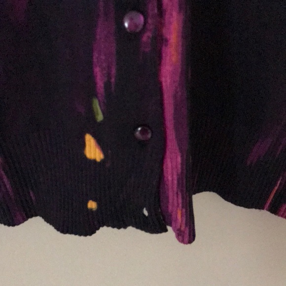 Grace Elements silk floral cardigan Sz L - Picture 3 of 8